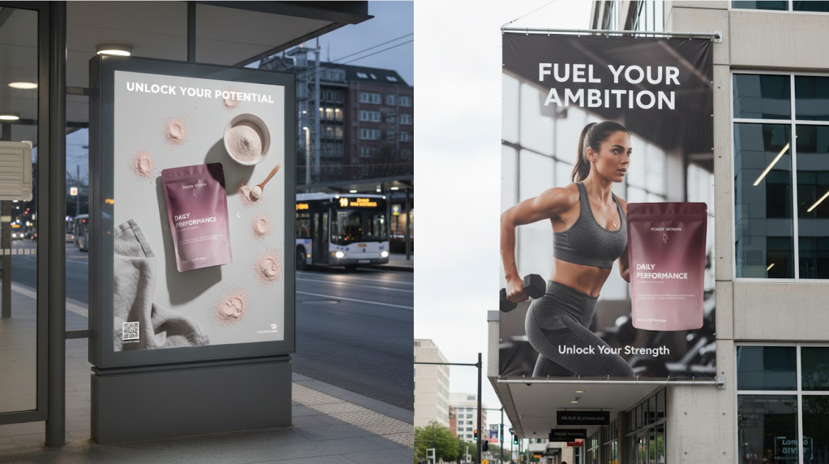 Power Woman campaign mockups