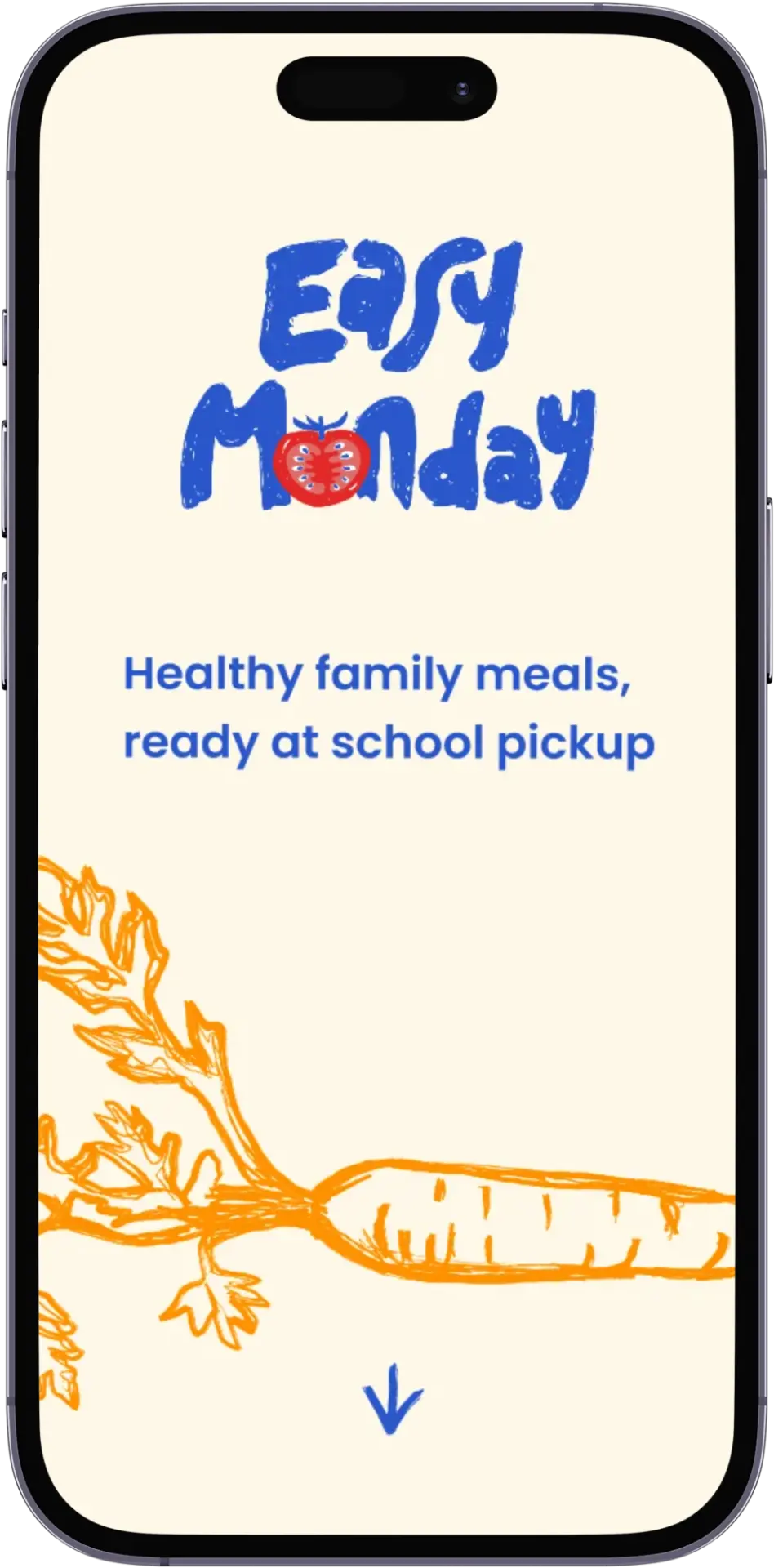 Easy Monday app onboarding screen